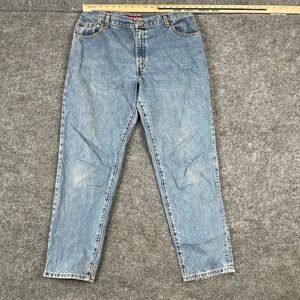 Levis 550 Jeans Womens Size 34x30 Blue Relaxed Fit Tapered Leg Classic